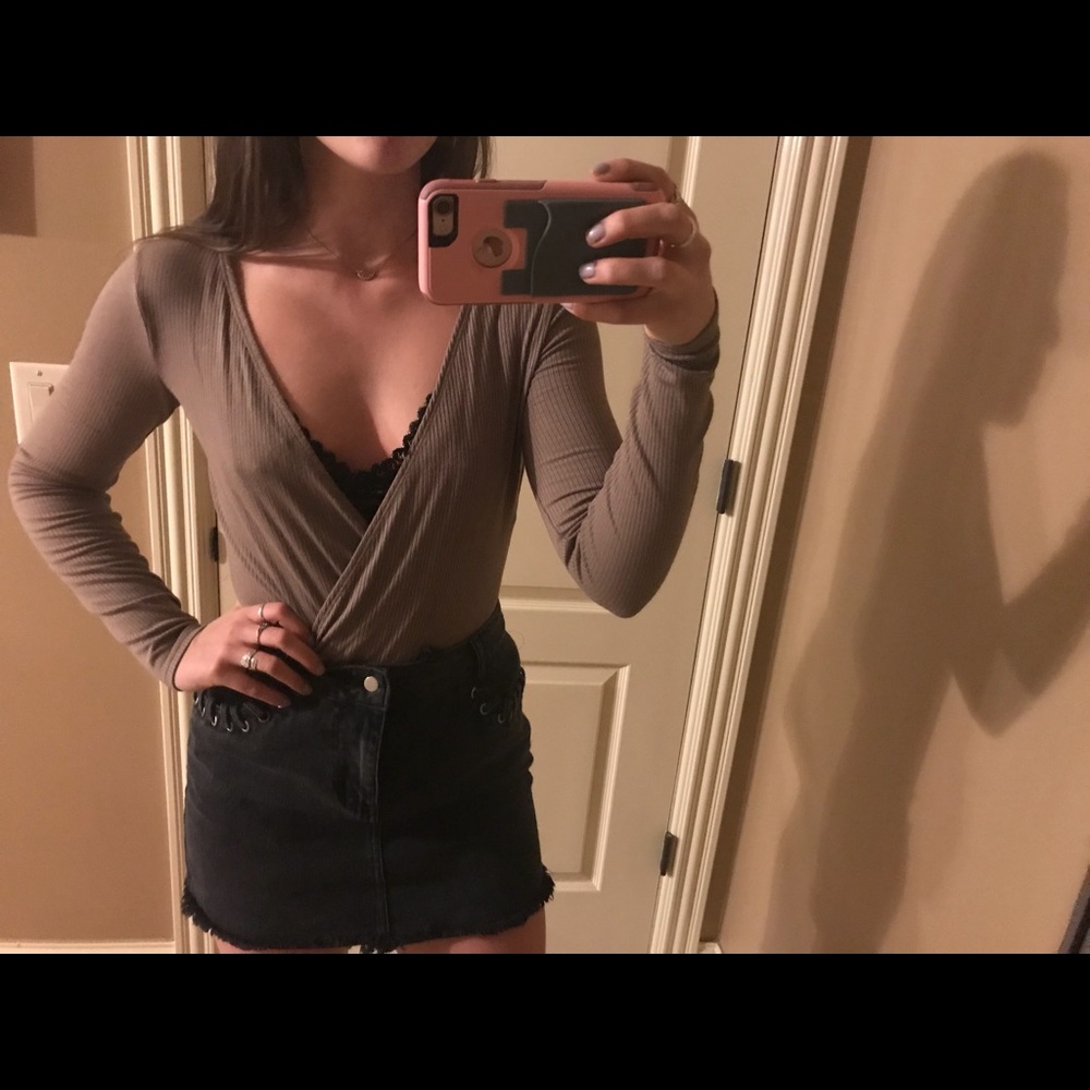 Deep front bodysuit
